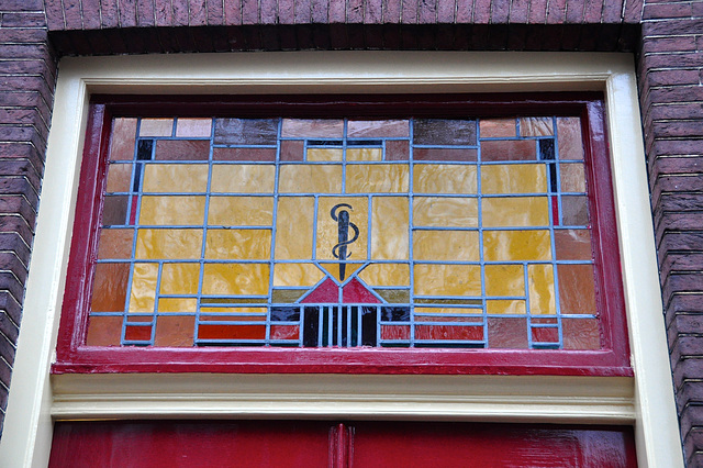 Window with the Rod of Asclepius