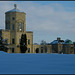 observatory in the snow