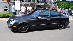 Matte black Mercedes-Benz E-class
