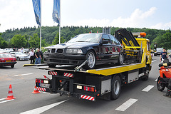 Broken BMW at the Nürburgring