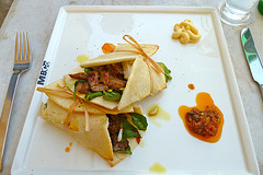 Dubai 2012 – Spicy Lamb Pita Sandwich @ Montreal Bread Company