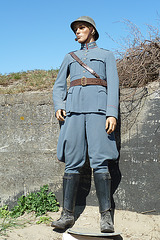 Dutch soldier standing guard