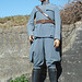 Dutch soldier standing guard