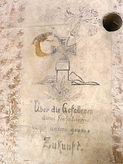 Drawing made by German soldiers in a bunker in IJmuiden
