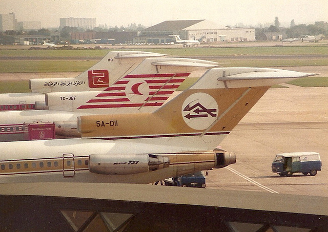 5A-DII Boeing 727-2L5 Libyan Arab Airlines