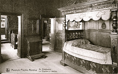 Old postcards of Museum Plantin Moretus – The Sleeping Room