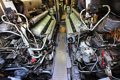 Technik Museum Speyer – Two Maybach-Mercedes-Benz diesel engines in U9