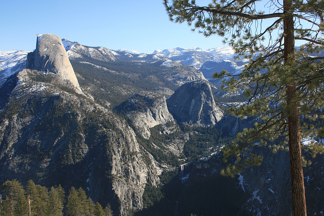 Half Dome and upper Yosemite Valley.