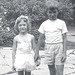 My sister, Karen, and me about 1954