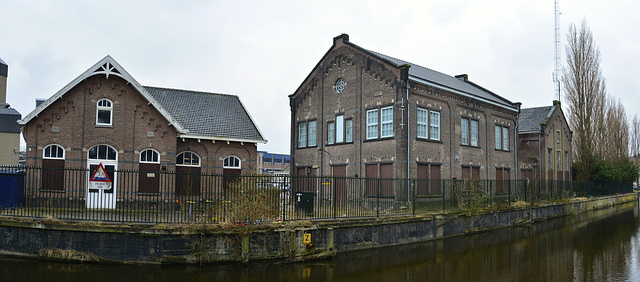 Old buildings of the power station