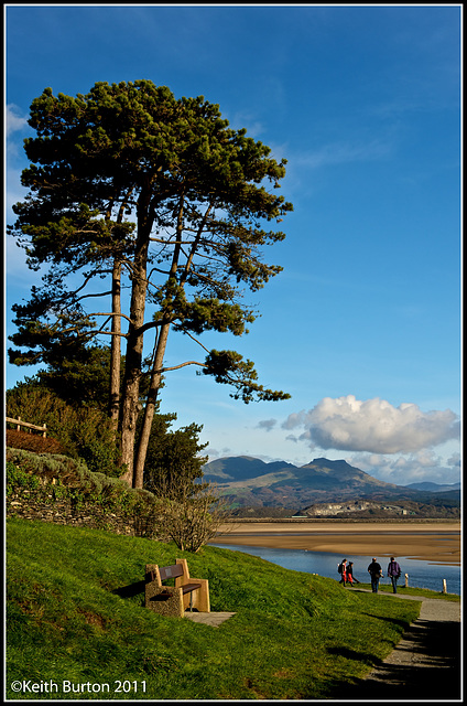 Borth y Gest - view from the footpath