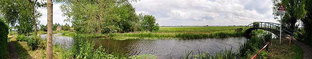 Dutch landscape panorama