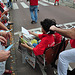 Leidens Ontzet 2011 – Parade – Handing out the local newspaper