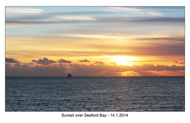 Seaford Bay sunset  - 14.1.2014
