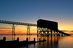 Sunrise at Selsey Lifeboat station