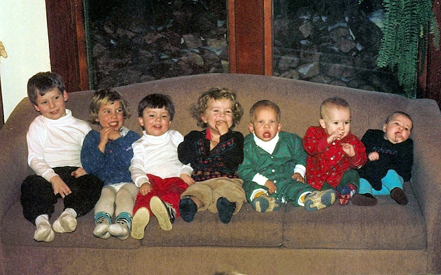 Colin, Anneka, Gabe, Rylan, Lizzie, Owen, Amelia, 1989