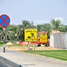 Dubai 2012 – Men at work and warning for men walking away