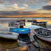 Boats at sunset - version 2