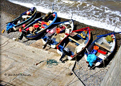 Fishing boats in North Norfolk