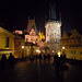 Prague Mala Strana from Charles Bridge night 1