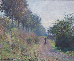 Detail of Sheltered Path by Monet in the Philadelphia Museum of Art, August 2009