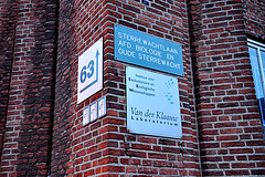 Old sign of the Biology department of Leiden University