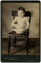Baby in a Basin, Photographed by Galen Piper, Bainbridge, Pa.