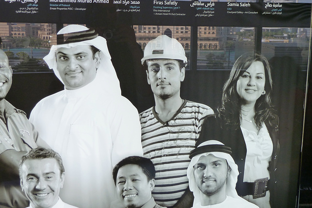 Dubai 2012 – Some of the workers who helped to build the Burj Khalifa