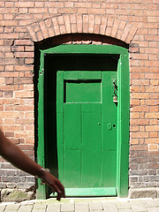 Green door