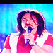 Italian singer on the television