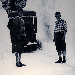 Two young men who helped with building the Timmelsjoch Hochalpenstraße