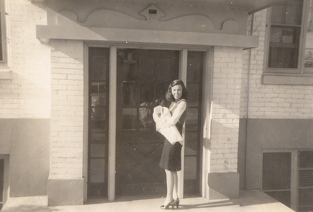 Mom and me, Salt Lake City, 1947.