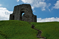Christchurch Castle remains