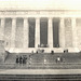 Lincoln Memorial/FBI fingerprint chart, 1939 World's Fair Tour, D.C.