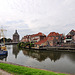 Enkhuizen – view of the harbour and city gate Drommedaris