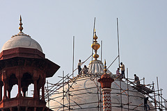 Scaffolding at the Taj Mahal