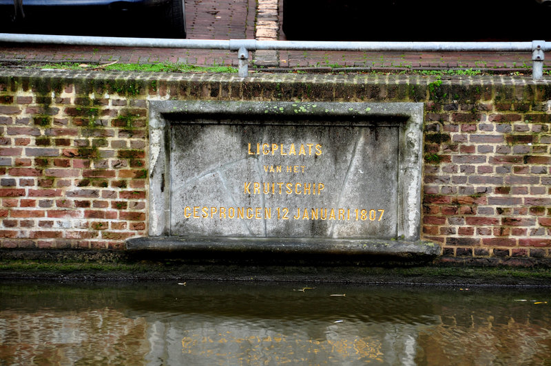 The spot where the powder ship layed on January 12, 1807