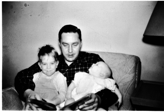 Carl, Ricky and Karen, Chicago, early 1950.