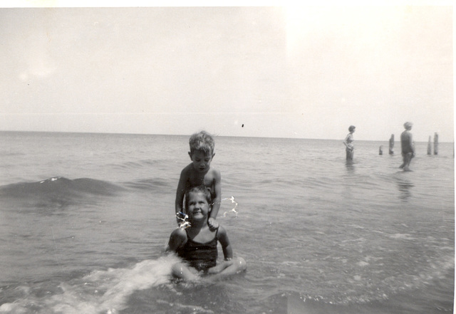 Ricky and Suzy, Lake Michigan, Chicago, 1950
