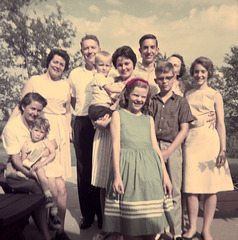 Visiting family, 1964