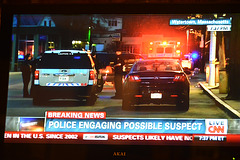 CNN watching during the hunt of the Boston bombers