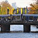 Tram on one of Amsterdam's many bridges