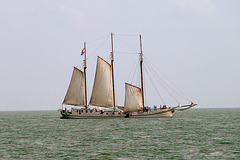 Sailing ship Elisabeth on the IJsselmeer