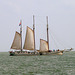 Sailing ship Elisabeth on the IJsselmeer