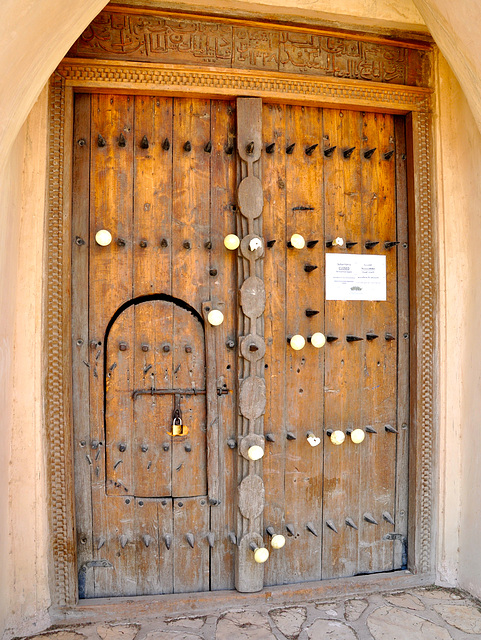 Dubai 2012 – Door of the Eastern or Sultan Fort in Al Ain