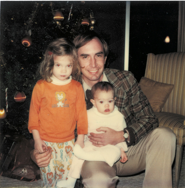 Elise, Rick and Lauren, Christmas, 1978