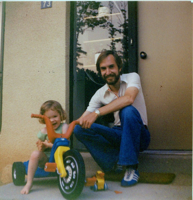 Elise and Daddy, 1977