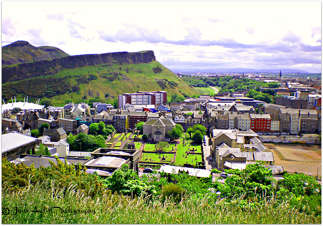 Bird's eye view of Edinburgh