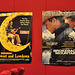 Movie posters in the movie theater