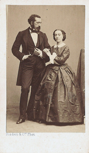 Caroline Duprez-Van den Heuvel and husband by Disdéri